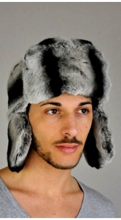 Cappello uomo in pelliccia rex cincilla', stile russo